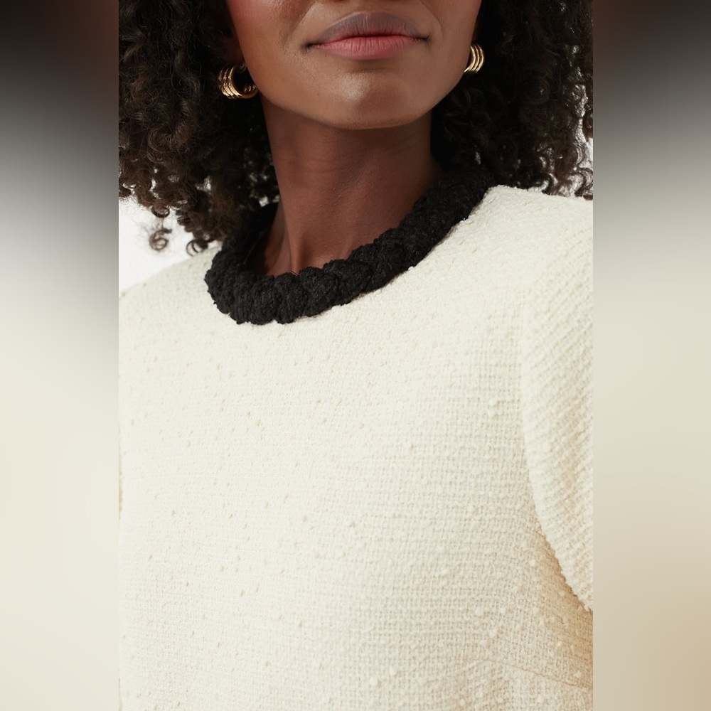 Tuckernuck Cream Tweed Long Sleeve Jackie Dress (L) - Picture 5 of 13